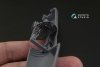 Quinta Studio QD48110 F4U-1 Corsair (Bird cage) 3D-Printed & coloured Interior on decal paper (for Tamiya kit) 1/48